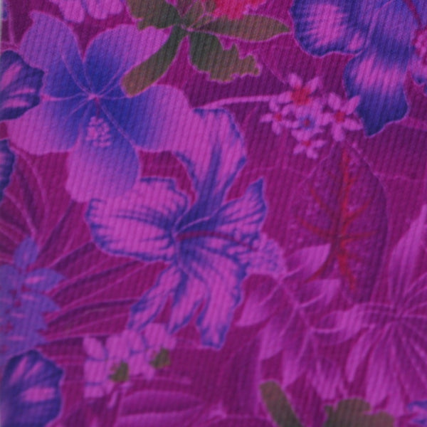 Purple Floral Silk Tie
