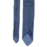 Navy Floral Patterned Silk Tie