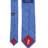 Blue Silk Linen Tie