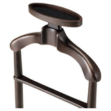 Smoked Brown Beech Wood Giorno Valet Stand