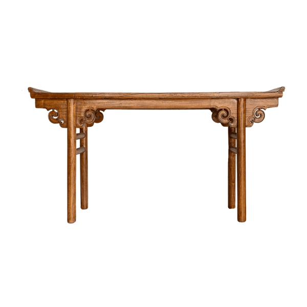 Weathered Elmwood Console Table