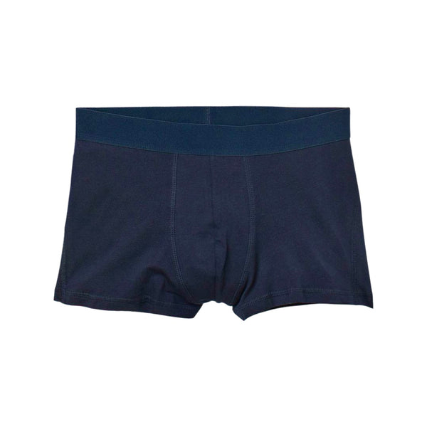 Short Midnight Blue Cotton Trunks