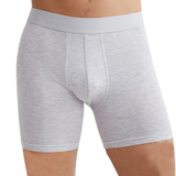 Mid White Cotton Trunks