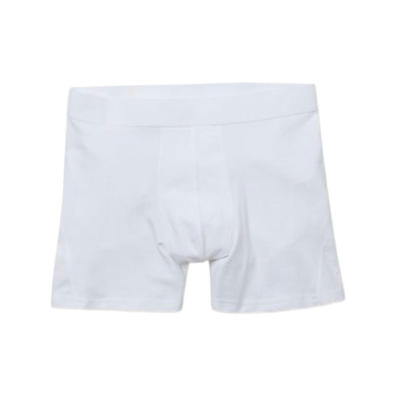 Mid White Cotton Trunks