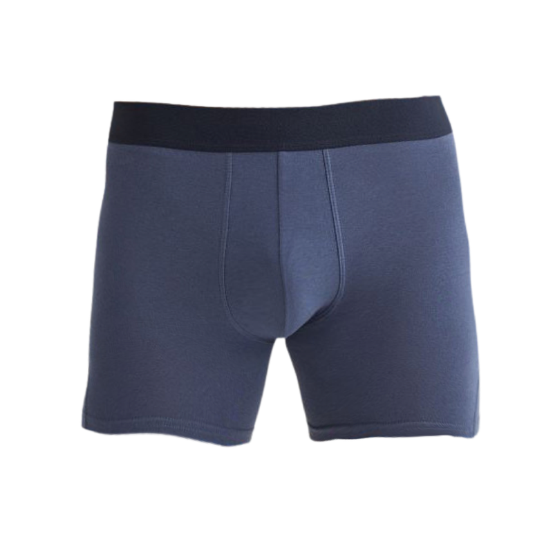 Mid Blue Cotton Trunks