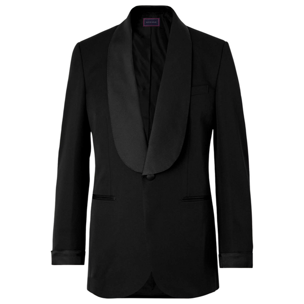 BARATHEA WOOL SHAWL LAPEL TUXEDO JACKET (Made to Order)