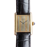 Vintage 1970s Must de Cartier Tri Tone Dial Tank (Full Set)