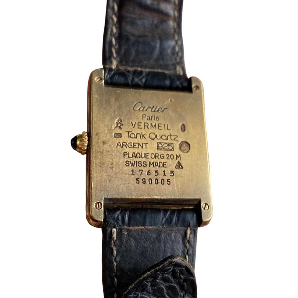 Vintage 1980s Must de Cartier Tank Tri Tone Kevin Seah Online