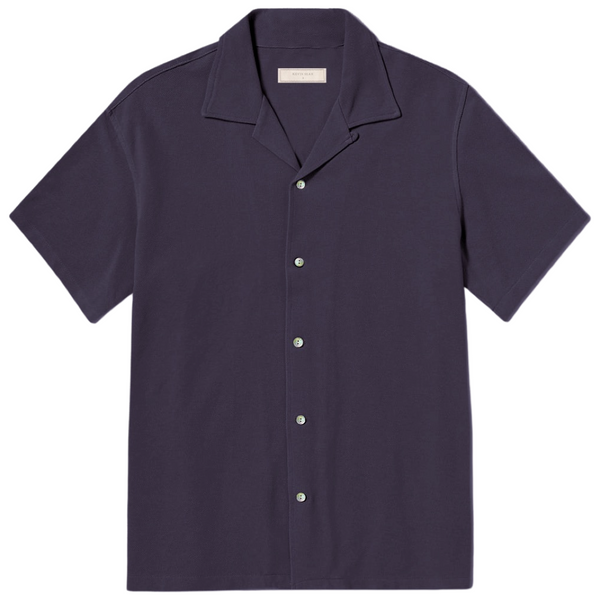 "SHODO" Cotton Pique Short Sleeve Shirt (Made to order)