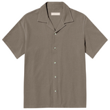 "SHODO" Cotton Pique Short Sleeve Shirt (Made to order)
