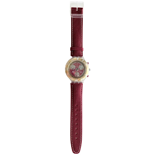 Vintage 1995 SEK105 Midi Aqua Chrono RED SUN