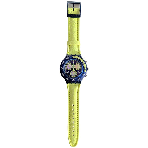 Vintage 1996 SBN105 Aqua Chrono Fluo Wave