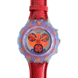 Vintage 1993 vintage SBG100 Aqua Chrono RED HARBOUR