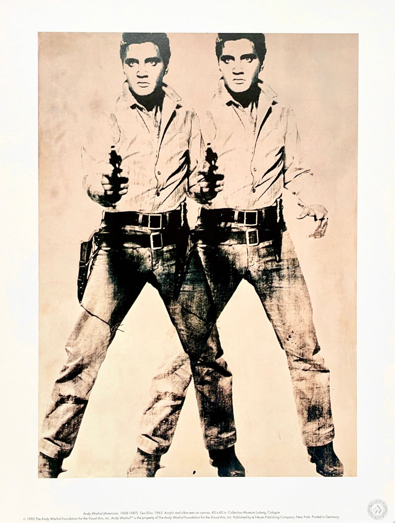 Original Lithograph - “Two Elvis”