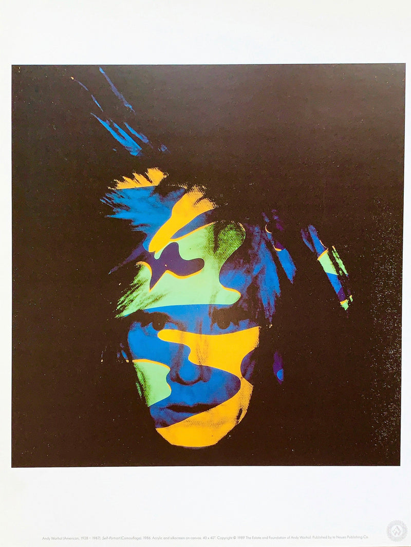 Original Lithograph - “Self-Portrait (Camouflage)”