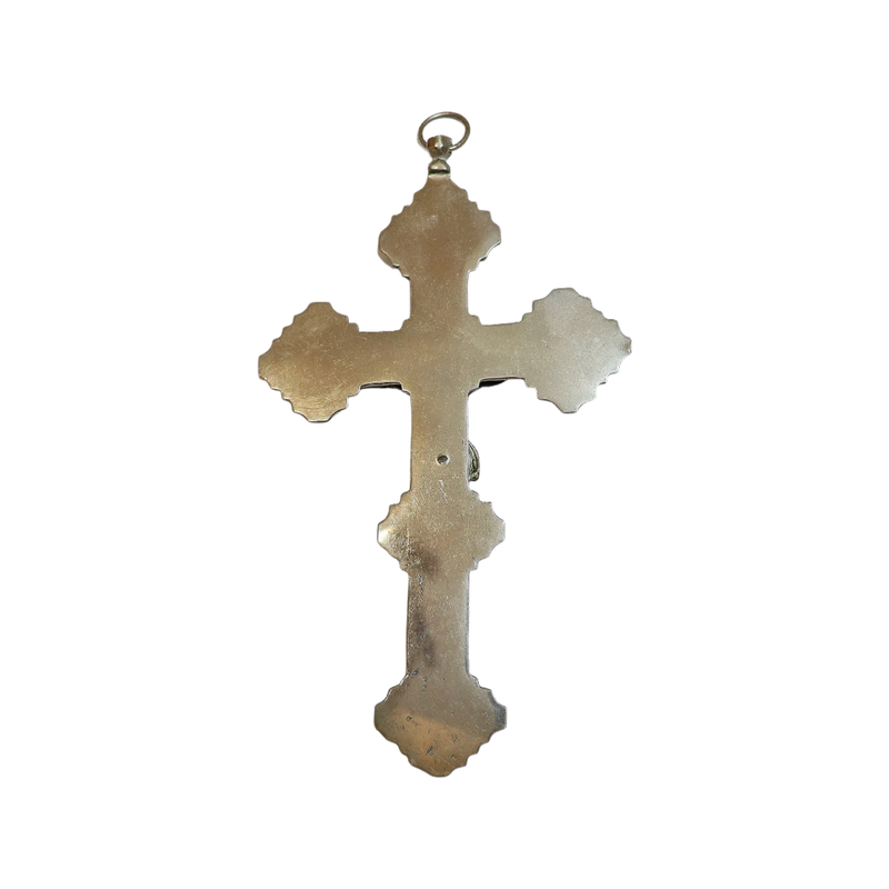 Antique Micro Mosaic Crucifix