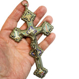 Antique Micro Mosaic Crucifix