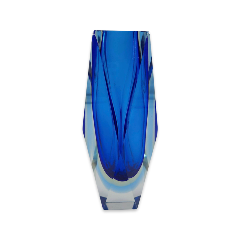 Vintage Murano Sommerso Vase (Blue)