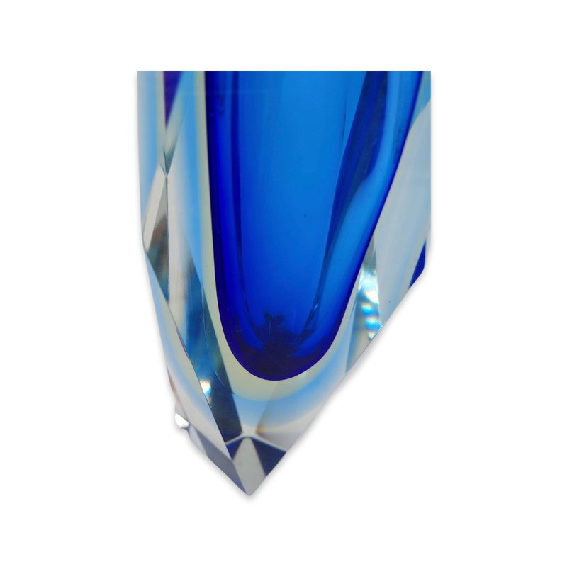 Vintage Murano Sommerso Vase (Blue)