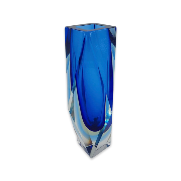 Vintage Murano Sommerso Vase (Blue)