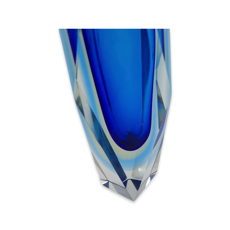 Vintage Murano Sommerso Vase (Blue)