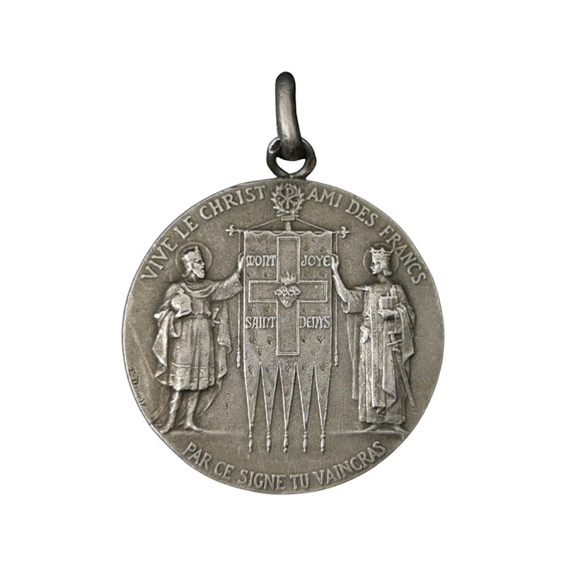 Antique French Saint Joan of Arc Pendant