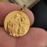 Vintage Our Lady of Mount Carmel Medal Pendant