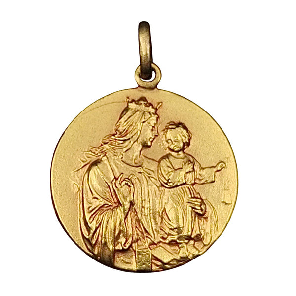 Vintage Our Lady of Mount Carmel Medal Pendant