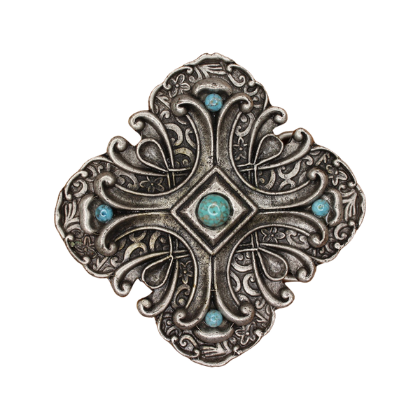 Vintage Silver & Turquoise Belt