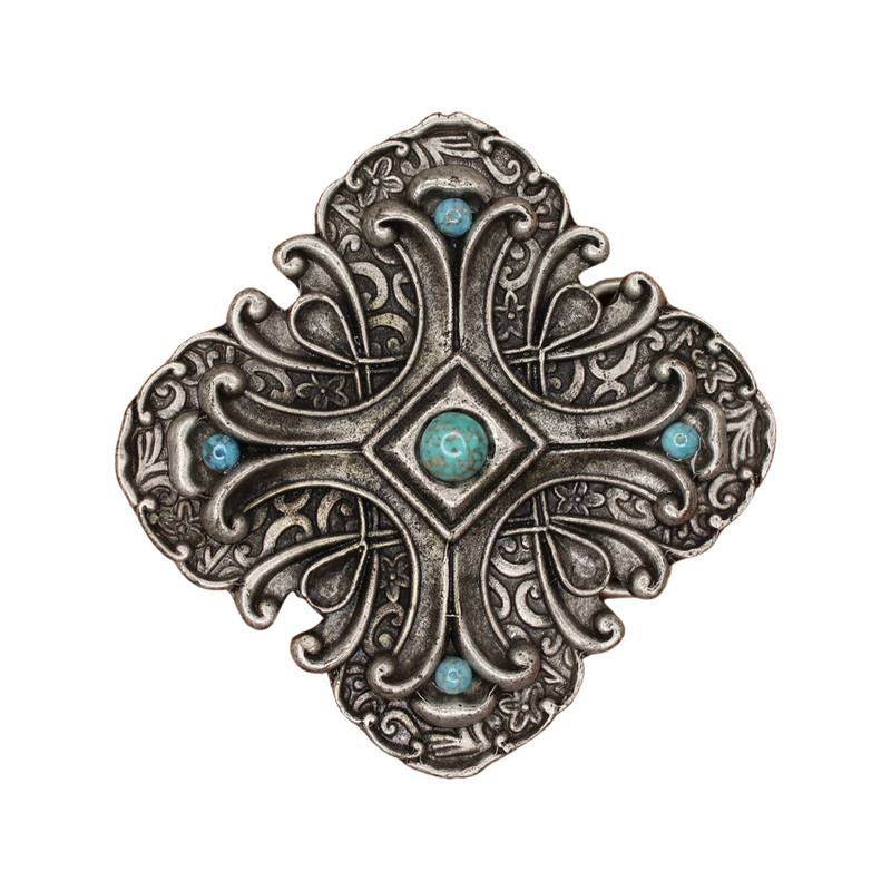 Vintage Silver & Turquoise Belt