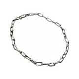 Oxidized sterling silver necklace - 104