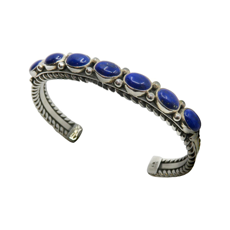 VINTAGE Navajo Lapis Lazuli Cuff Bangle