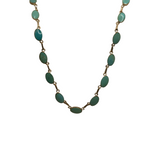 VINTAGE Turquoise & Sterling Silver Necklace