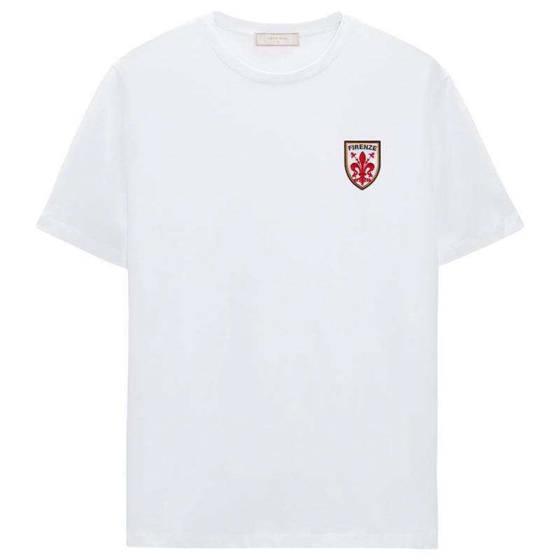 "FIRENZE" PIMA COTTON T SHIRT - WHITE