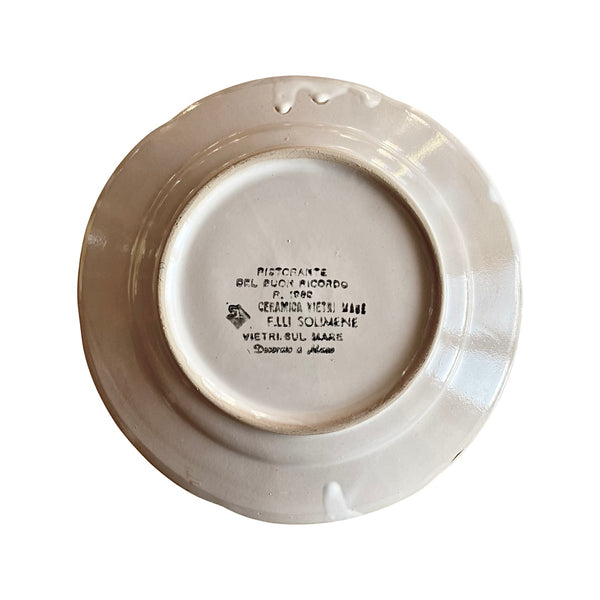 Vintage Piatto del Buon Ricordo Plate (Enoteca Ombrone Grosseto - 1982)
