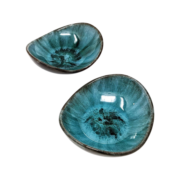 Vintage Blue Mountain Pottery Trinket Dish (Set of 2)