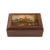 Fox Hunt Equestrian Framed Print Wooden Box