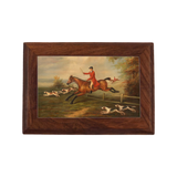 Fox Hunt Equestrian Framed Print Wooden Box