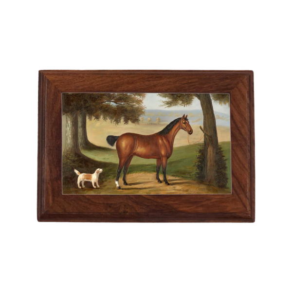 Horse and Dog Framed Print Wooden Box
