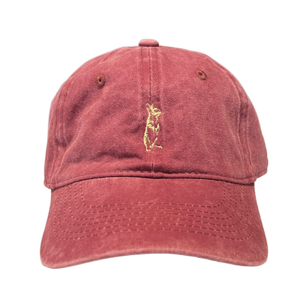 Washed Cotton Cap - Burgundy