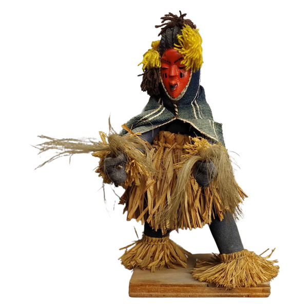 Vintage Dan Tribe Wooden Dancing Figure