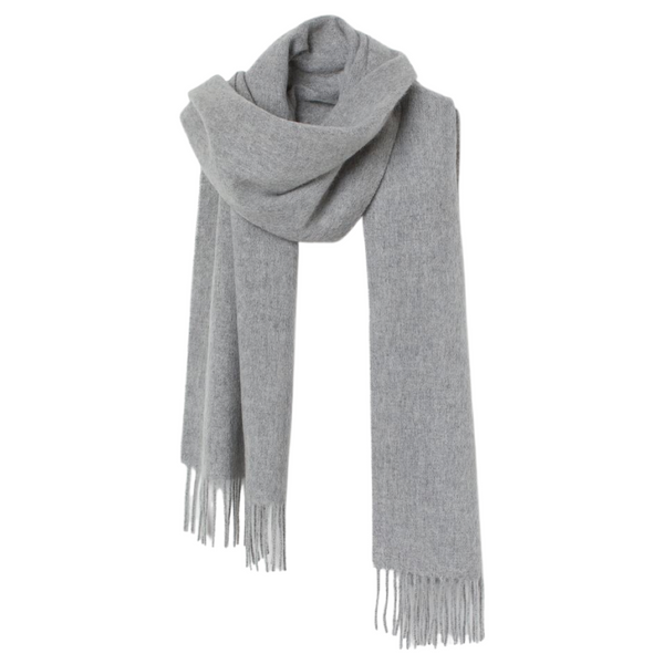 Pure Cashmere Scarf - Light Grey