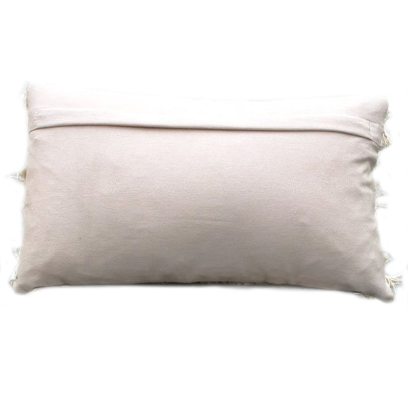 Ivory Sequins Lumbar Cushion Cover