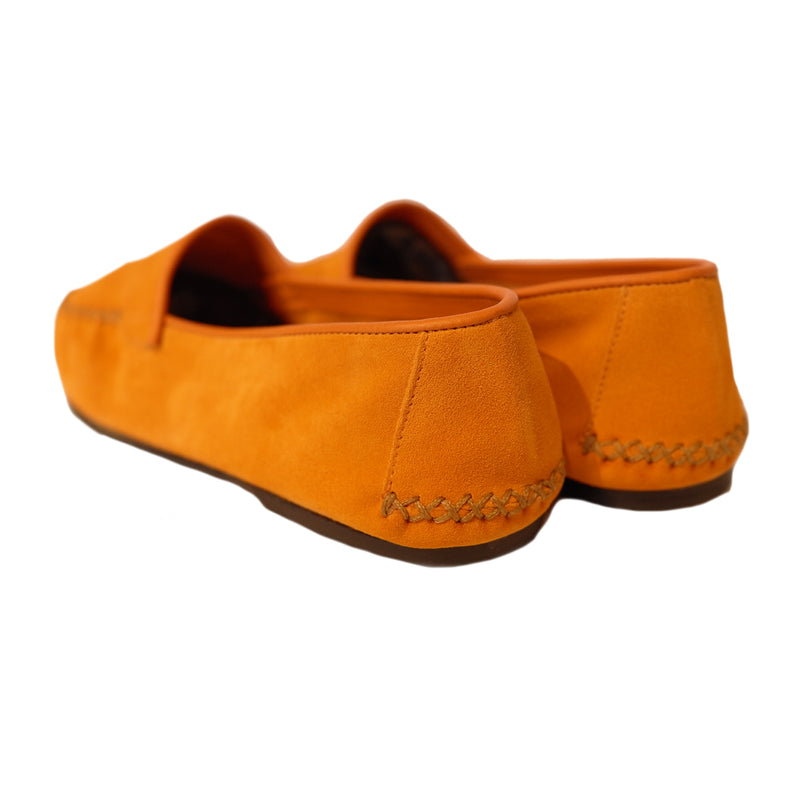 Orange Suede Slipper