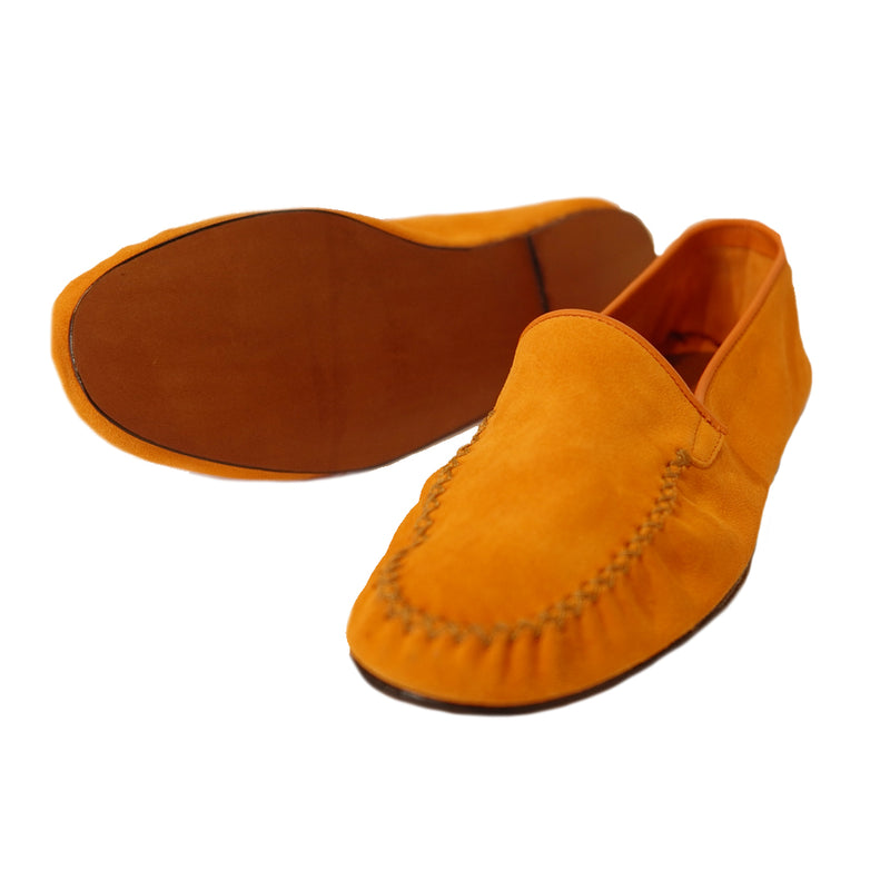 Orange Suede Slipper