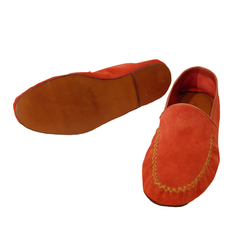 Red Suede Slipper