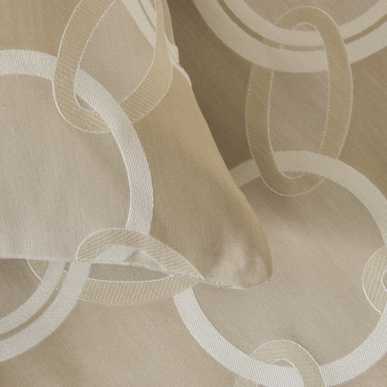 Beige / Ivory Luxury Chains Cushion Cover