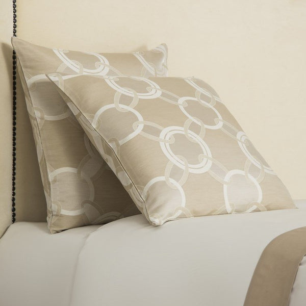 Beige / Ivory Luxury Chains Cushion Cover