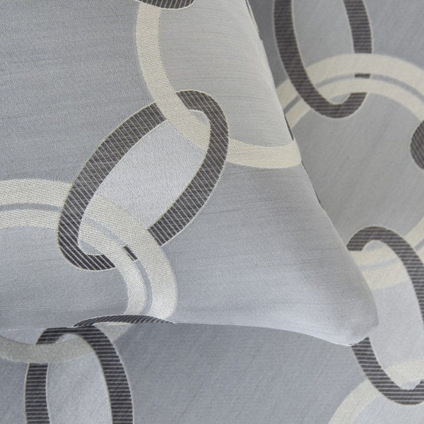 Grey / Ivory Luxury Chains Cushion Cover