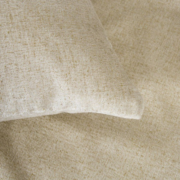 Milk / Gold Luxury Shimmer Velvet Cushion Cover